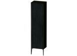 Duravit XViu Hochschrank XV1336LB216 50x36x177cm, schwarz matt, Tür links, Eiche schwarz