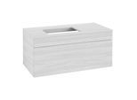 Villeroy und Boch Venticello Waschtisch-Unterschrank A94702E8 95,7 x 43,6 x 50,2 cm, Waschtisch links, Griff White, White Wood