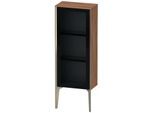 Duravit XViu Halbhochschrank XV1360RB179 40x24x89cm, Glastür, champagner matt, Tür rechts, nussbaum natur
