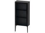 Duravit XViu Halbhochschrank XV1361LB249 50x24x89cm, Glastür, schwarz matt, Tür links, graphit matt