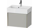 Duravit XViu Waschtisch-Unterschrank XV42160B107 58,4x38,4x39,7cm, 1 Auszug, champagner matt, betongrau matt