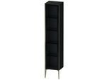 Duravit XViu Hochschrank XV1375LB116 40x36x177cm, Glastür, champagner matt, Tür links, Eiche schwarz