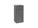 Villeroy und Boch Venticello Seitenschrank A95015FP 40,4 x 86,6 x 37,2 cm, Anschlag rechts, Griff Copper, Glossy Grey
