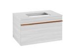 Villeroy und Boch Venticello Waschtisch-Unterschrank A94505E8 75,7 x 43,6 x 50,2 cm, Griff Copper, White Wood