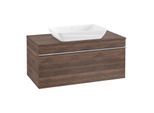 Villeroy und Boch Venticello Waschtisch-Unterschrank A94601VH 95,7 x 43,6 x 50,2 cm, Waschtisch mittig, Griff Chrom, arizona oak