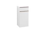 Villeroy und Boch Venticello Seitenschrank A95015MS 40,4 x 86,6 x 37,2 cm, Anschlag rechts, Griff Copper, White Matt