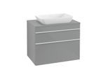 Villeroy und Boch Venticello Waschtisch-Unterschrank A94002RA 75,7 x 60,6 x 50,2 cm, Griff White, Glass Glossy Grey