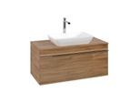 Villeroy und Boch Venticello Waschtisch-Unterschrank A94601RH 95,7x43,6x50,2cm, Waschtisch mittig, Griff Chrom, Kansas Oak