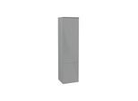 Villeroy und Boch Venticello Hochschrank A95111RA 40,4 x 154,6 x 37,2 cm, rechts, Griff Chrom, Glass Glossy Grey