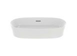 Ideal Standard Ipalyss Aufsatzschale E1397V1 60 x 38 x 14,5 cm, mit Überlauf, ohne Hahnloch, seidenweiß