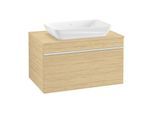 Villeroy und Boch Venticello Waschtisch-Unterschrank A94502VJ 75,7 x 43,6 x 50,2 cm, Griff White, nordic oak