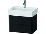 Duravit XViu Waschtisch-Unterschrank XV43160B216 58,4x38,4x39,7cm, 2 Schubkästen, schwarz matt, Eiche schwarz