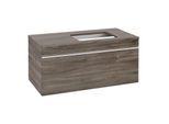 Villeroy und Boch Venticello Waschtisch-Unterschrank A94802RK 95,7x43,6x50,2cm, Waschtisch rechts, Griff White, Stone Oak
