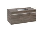 Villeroy und Boch Venticello Waschtisch-Unterschrank A94602RK 95,7x43,6x50,2cm, Waschtisch mittig, Griff White, Stone Oak