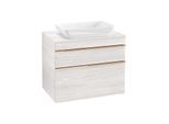 Villeroy und Boch Venticello Waschtisch-Unterschrank A94005E8 75,7 x 60,6 x 50,2 cm, Griff Copper, White Wood