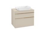 Villeroy und Boch Venticello Waschtisch-Unterschrank A94005VK 75,7 x 60,6 x 50,2 cm, Griff Copper, soft grey