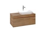 Villeroy und Boch Venticello Waschtisch-Unterschrank A94805RH 95,7x43,6x50,2cm, Waschtisch rechts, Griff Copper, Kansas Oak