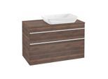 Villeroy und Boch Venticello Waschtisch-Unterschrank A94302VH 95,7 x 60,6 x 50,2 cm, Waschtisch rechts, Griff White, arizona oak