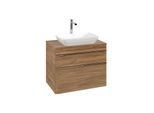 Villeroy und Boch Venticello Waschtisch-Unterschrank A94001RH 75,7x60,6x50,2cm, Griff Chrom, Kansas Oak