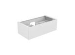 Keuco Edition 11 Waschtischunterschrank 31251270100 105 x 35 x 53,5 cm, mit LED-Beleuchtung, Lack Seidenmatt, Glas weiß satiniert