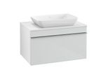 Villeroy und Boch Venticello Waschtisch-Unterschrank A94501RE 75,7 x 43,6 x 50,2 cm, Griff Chrom, Glass Glossy White