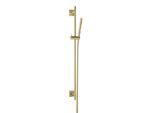 Herzbach Design iX PVD Dusch-Wandstangenset 21.922700.2.41 Brass Steel, 900mm, mit Stabhandbrause