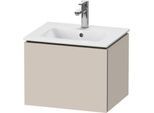 Duravit L-Cube Waschtisch-Unterschrank LC611809191 52x39,1x40cm, 1 Auszug, wandhängend, taupe matt