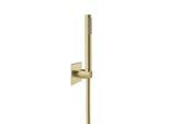 Herzbach Design iX PVD Wannenset 21.914000.2.41 Brass Steel, mit Konushalter, Brauseschlauch 1.250mm