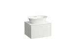 LAUFEN The new classic Schubladenelement/Sideboard H4060010856281 57,5x34,5x45,5cm, 1 Schublade, für Waschtisch-Schale, geschwärzte Eiche