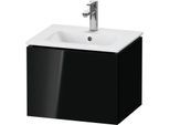 Duravit L-Cube Waschtisch-Unterschrank LC611804040 52x39,1x40cm, 1 Auszug, wandhängend, schwarz hochglanz