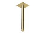 Herzbach Design iX PVD Deckenarm 21.964820.2.41 Brass Steel, für Regenbrause, 200mm, mit Rosette 70x70mm