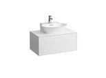 LAUFEN The new classic Schubladenelement/Sideboard H4060130851701 77,5x34,5x45,5cm, 1 Schublade, für Aufsatz-Handwaschbecken, Weiß matt