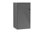 Villeroy & Boch Collaro Seitenschrank C03201FP 40,4x74,8x34,9cm, Anschlag rechts, Glossy Grey