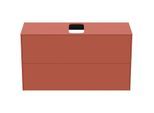 Ideal Standard Conca Waschtisch-Unterschrank T3948Y3 mit Ausschnitt, 2 Auszüge, 100x37x55 cm, mittig, Sunset matt lackiert