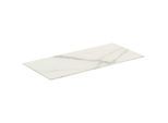 Ideal Standard Conca Keramik-Waschtisch-Platte T4345DH Ausladung 37cm, 80 x 37,3 x 0,6 cm, Mamor Calacatta