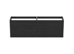 Ideal Standard Conca Waschtisch-Unterschrank T3996Y4 ohne Waschtischplatte, 2 Auszüge, 160 x 37 x 54 cm, Eiche geflammt Furnier