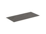 Ideal Standard Conca Keramik-Waschtisch-Platte T4345DI Ausladung 37cm, 80 x 37,3 x 0,6 cm, Pietra Grau