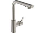 Ideal Standard Gusto Wand-Küchenarmatur A7817GN silver storm, mit Sensor-Flüssigseifenspender, Bausatz 2