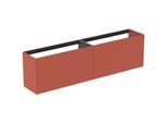 Ideal Standard Conca Waschtisch-Unterschrank T3999Y3 ohne Waschtischplatte, 2 Auszüge, 200 x 37 x 54 cm, Sunset matt lackiert