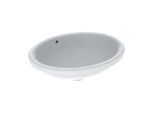 Geberit VariForm Unterbauwaschtisch 500753012 56x46cm, ohne Hahnloch, mit Überlauf, oval, weiß