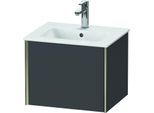 Duravit XViu Waschtisch-Unterschrank XV42150B149 51x42x40cm, 1 Auszug, wandhängend, champagner matt, graphit matt