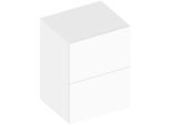 Keuco Edition 90 Sideboard 39035380000 60x80x48,5cm, 2 Frontauszug, weiß