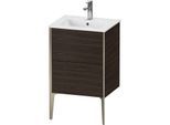 Duravit XViu Waschtisch-Unterschrank XV44590B169 51x42x59,4cm, 2 Auszüge, stehend, champagner matt, nussbaum gebürstet