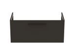 Ideal Standard i.life B Möbeldoppelwaschtisch-Unterschrank T5275NV 1 Auszug, 100 x 50,5 x 44 cm, carbongrau matt