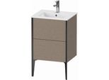 Duravit XViu Waschtisch-Unterschrank XV44590B211 51x42x59,4cm, 2 Auszüge, stehend, schwarz matt, eiche kaschmir