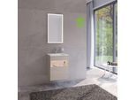 Keuco Stageline Waschtisch-Unterschrank 32842180100 50 x 62,5 x 49 cm, Dekor Cashmere, Glas Cashmere klar, mit Elektrik