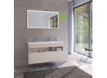 Keuco Stageline Waschtisch-Unterschrank 32882180000 120 x 62,5 x 49 cm, Dekor Cashmere, Glas Cashmere klar, ohne Elektrik