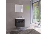 Keuco Stageline Waschtisch-Unterschrank 32852970000 65 x 62,5 x 49 cm, Dekor Vulkanit, Glas Vulkanit satiniert, ohne Elektrik