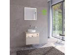 Keuco Stageline Waschtisch-Unterschrank 32853180100 65 x 55 x 49 cm, Dekor Cashmere, Glas Cashmere klar, mit Elektrik
