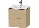 Duravit L-Cube Waschtisch-Unterschrank LC621807171 52x39,1x55cm, 2 Schubkästen, wandhängend, mediterane eiche